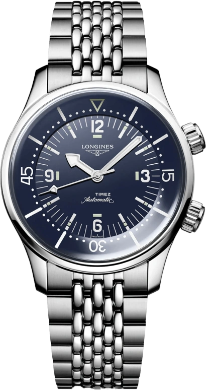 Longines,Legend Diver 39mm,39mm,Stainless Steel,Blue,Automatic,72hours,In-house Caliber,L3,L3.764.4.90.6