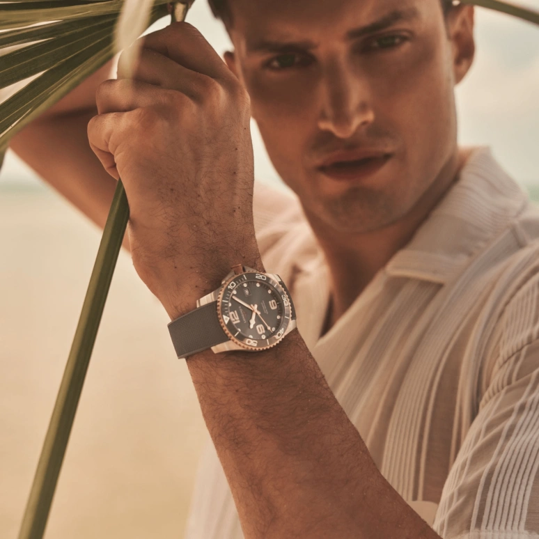 Longines,HydroConquest 41mm,41mm,Ceramic,Stainless Steel,Grey,Automatic,Date,64hours,L3,L3.781.3.78.9