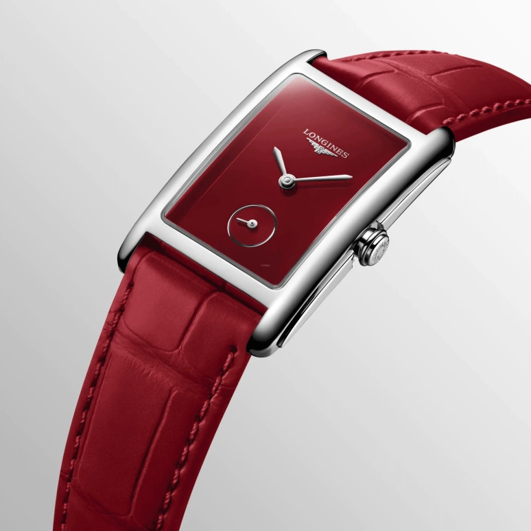 Longines,DolceVita 23mm,23mm,Stainless Steel,Red,Quartz,26280hours,In-house Caliber,L5,L5.512.4.91.2