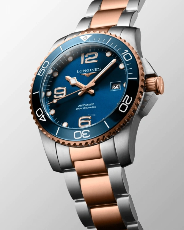 Longines,HydroConquest 41mm,41mm,Stainless Steel,Blue,Automatic,Day,72hours,L3,L3.781.3.98.7