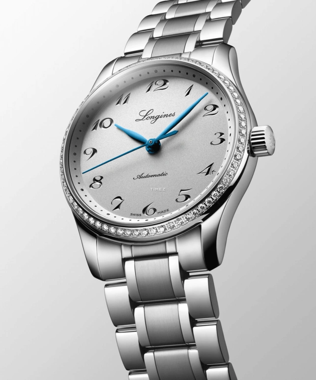 Longines,Master 34mm,34mm,Stainless Steel,Grey,Automatic,Day,72hours,L2,L2.357.0.73.6