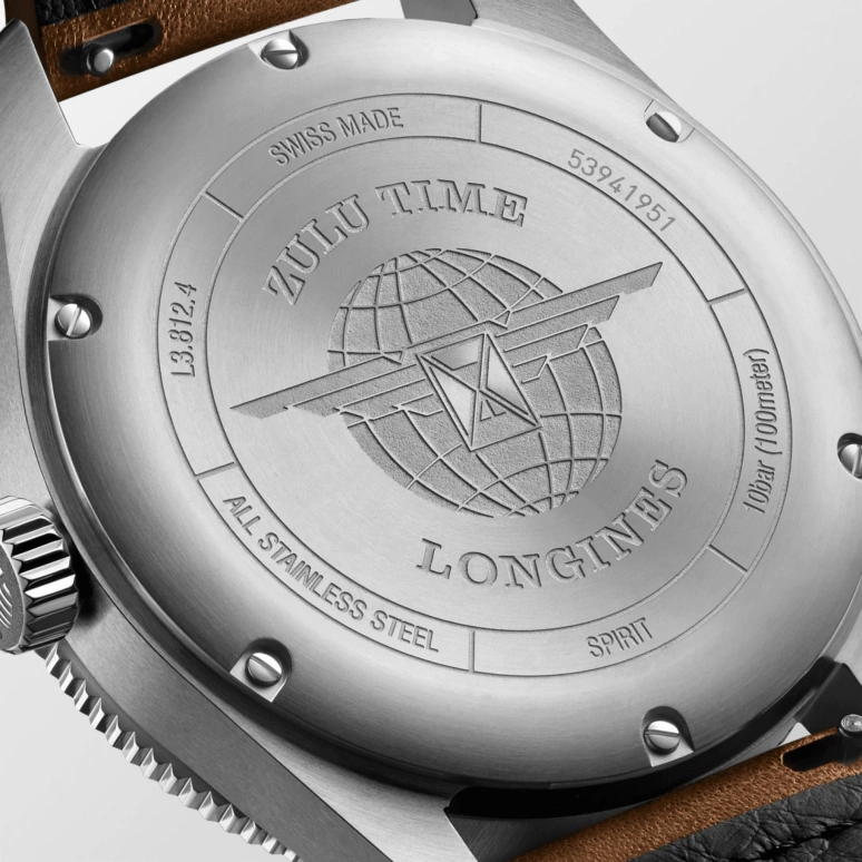 Longines,Spirit 42mm,42mm,Stainless Steel,Grey,Automatic,Date,65hours,L3,L3.812.4.63.2