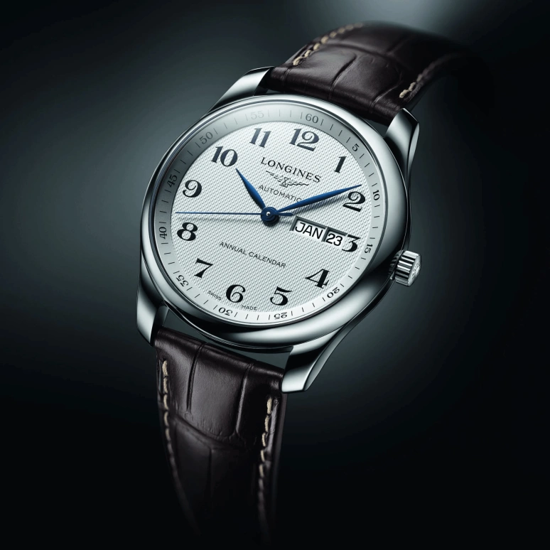 Longines,Master 40mm,40mm,Stainless Steel,Silver,Automatic,Annual Calendar,Month,Date,L2,L2.910.4.78.3