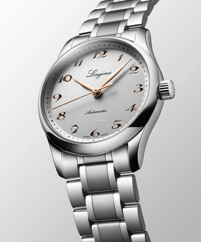 Longines,Master 34mm,34mm,Stainless Steel,Grey,Automatic,72hours,In-house Caliber,L2,L2.357.4.70.6