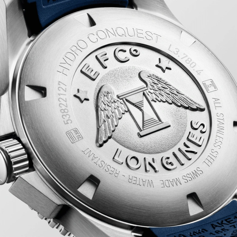 Longines,HydroConquest 39mm,39mm,Ceramic,Stainless Steel,Blue,Automatic,Date,64hours,L3,L3.780.4.96.9