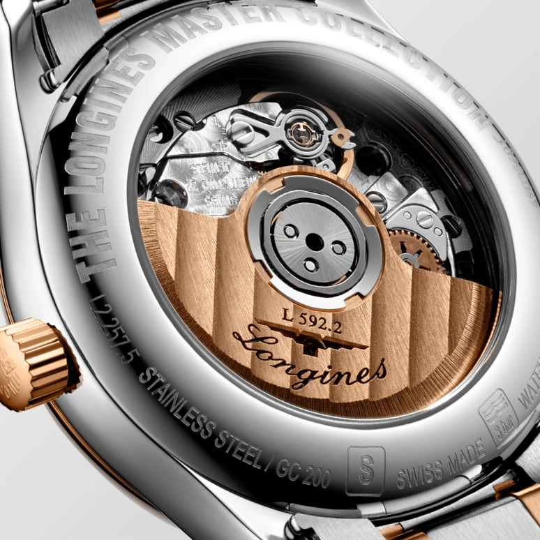 Longines,Master 29mm,29mm,Pink Gold,Stainless Steel,Automatic,Date,40hours,L2,L2.257.5.89.7