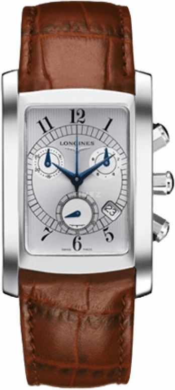 Longines,DolceVita 30mm,30mm,Stainless Steel,Grey,Quartz,Chronograph,Date,L5,L5.680.4.73.4