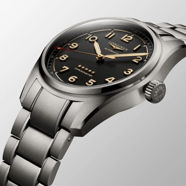 Longines,Spirit 40mm,40mm,Titanium,Grey,Automatic,64hours,In-house Caliber,L3,L3.810.1.53.6
