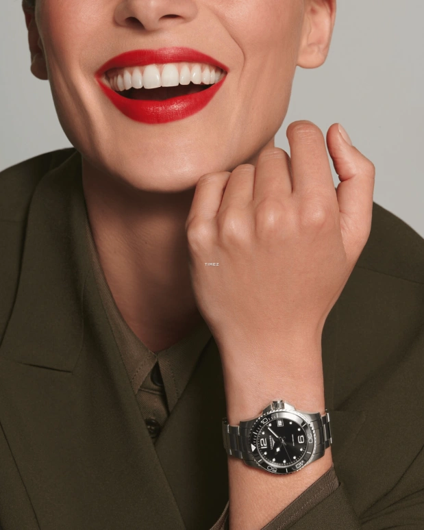 Longines,HydroConquest 32mm,32mm,Stainless Steel,Black,Quartz,Day,26280hours,L3,L3.370.4.56.6