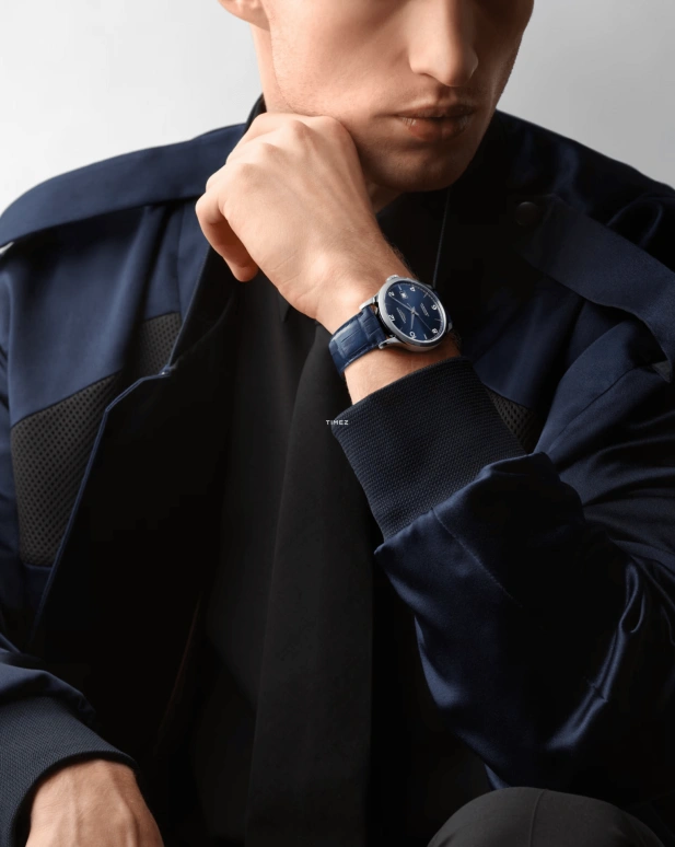 Longines,Record 40mm,40mm,Stainless Steel,Blue,Automatic,Day,64hours,L2,L2.821.4.96.4