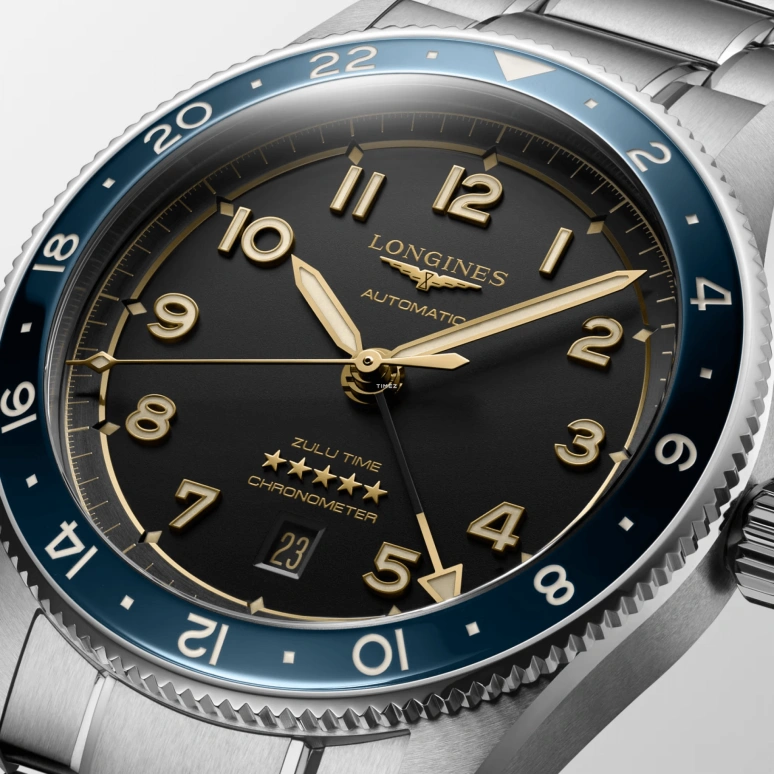 Longines,Spirit 42mm,42mm,Stainless Steel,Ceramic,Black,Automatic,Day,Dule Time,GMT,Anti-magnetic,65hours,In-house Caliber,L3,L3.812.4.60.6