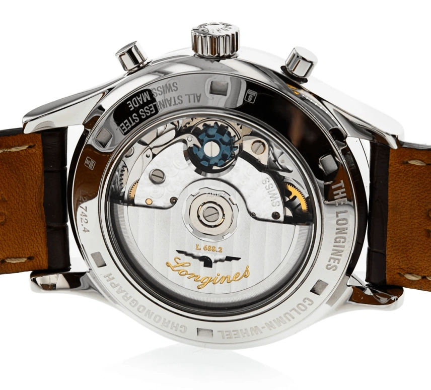 Longines,Heritage Classic 39mm,39mm,Stainless Steel,White,Automatic,Chronograph,Day,L2,L2.742.4.76.2
