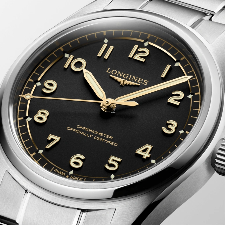 Longines,Spirit 39mm,39mm,Stainless Steel,Black,Automatic,Anti-magnetic,64hours,L3,L3.809.4.53.6
