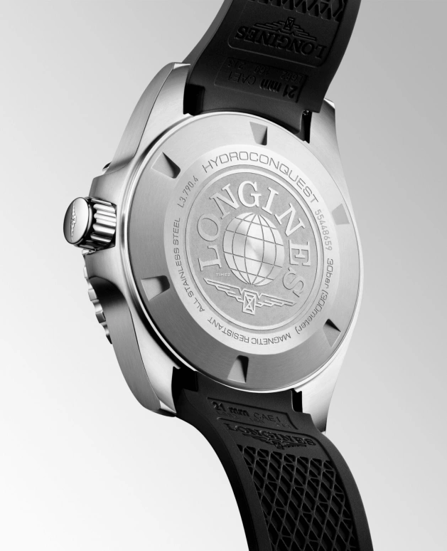 Longines,Sport 41mm,41mm,Stainless Steel,Black,Automatic,Day,Dule Time,L3,L3.790.4.56.9