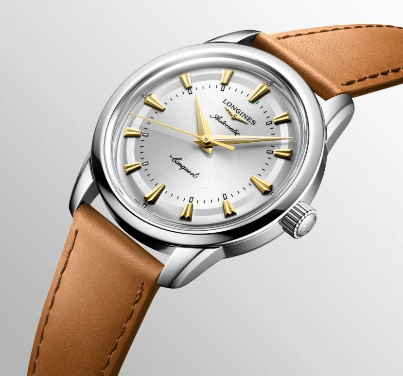 Longines,Conquest Heritage 38mm,38mm,Stainless Steel,Silver,Automatic,Anti-magnetic,72hours,L1,L1.649.4.72.2