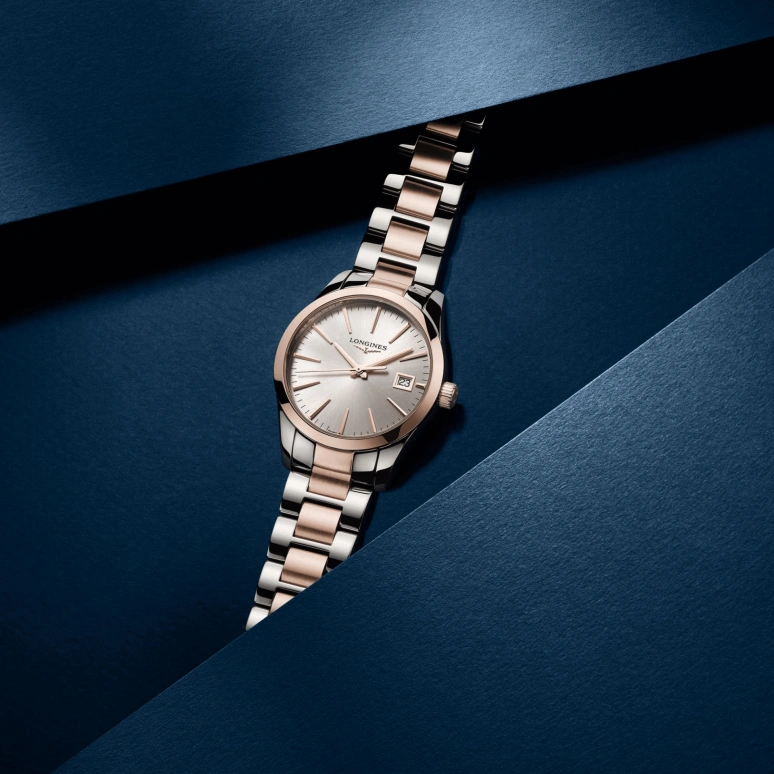 Longines,Conquest Classic 34mm,34mm,Stainless Steel,Silver,Quartz,Date,26280hours,L2,L2.386.3.72.7