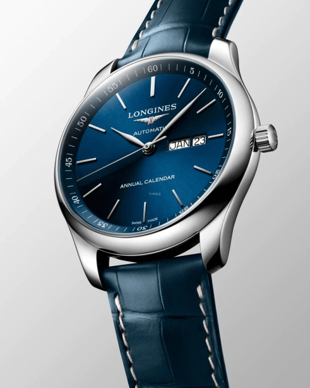 Longines,Heritage Classic 42mm,42mm,Stainless Steel,Blue,Automatic,Annual Calendar,Month,Day,L2,L2.920.4.92.0