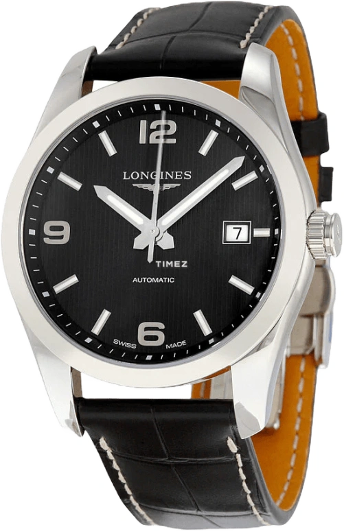 Longines,Conquest Classic 40mm,40mm,Stainless Steel,Black,Automatic,Day,42hours,L2,L2.785.4.56.3