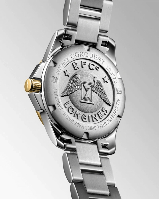 Longines,Conquest 34mm,34mm,Stainless Steel,White,Quartz,Day,26280hours,L3,L3.377.3.87.7