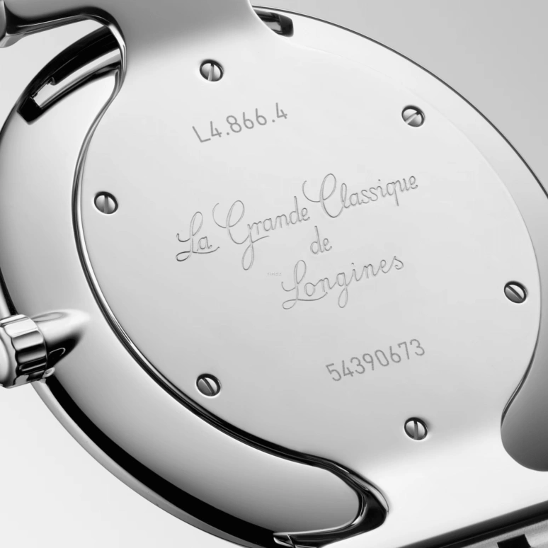 Longines,La Grande Classique 38mm,38mm,Stainless Steel,Black,Quartz,In-house Caliber,Sapphire,Crystal Glass,L4,L4.866.4.58.C