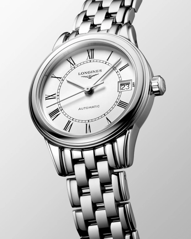 Longines,Heritage Classic 26mm,26mm,Stainless Steel,White,Automatic,45hours,In-house Caliber,L4,L4.274.4.21.6