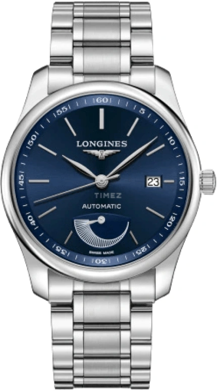 Longines,Master 40mm,40mm,Stainless Steel,Blue,Automatic,Date,Power Reserve Indicator,L2,L2.908.4.92.6