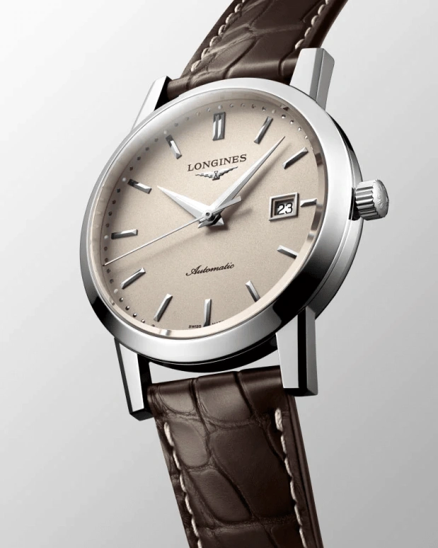 Longines,1832 40mm,40mm,Stainless Steel,Beige,Automatic,Date,64hours,L4,L4.825.4.92.2