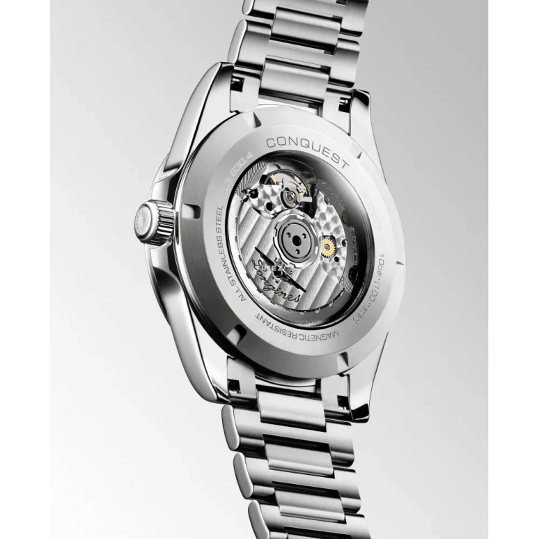 Longines,Conquest 41mm,41mm,Stainless Steel,Blue,Automatic,Day,64hours,L3,L3.830.4.97.6