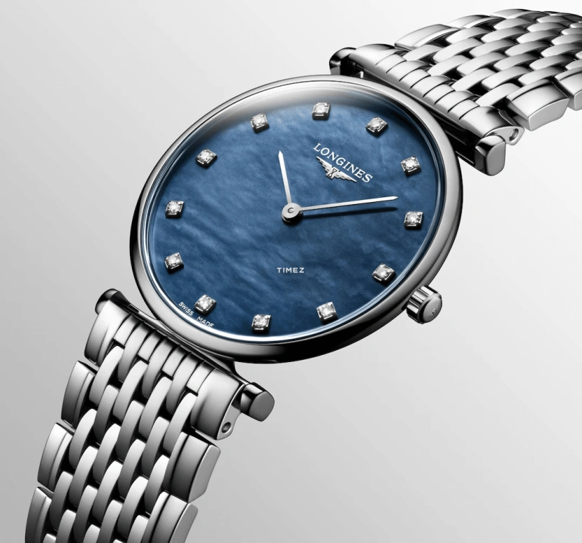 Longines,La Grande Classique 29mm,29mm,Stainless Steel,Blue,Quartz,In-house Caliber,Sapphire,Hardlex,L4,L4.512.4.81.C