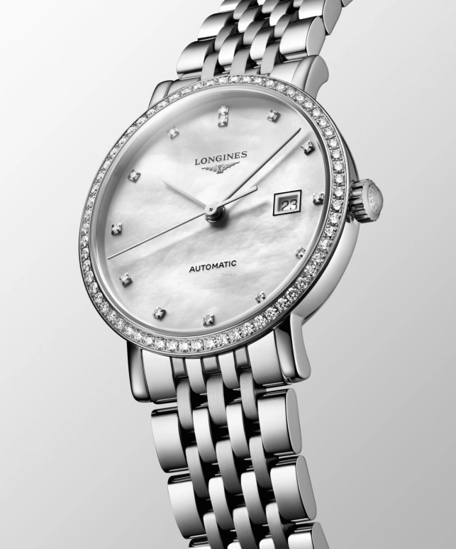 Longines,Elegant 29mm,29mm,Stainless Steel,White,Automatic,Day,40hours,L4,L4.310.0.80.6