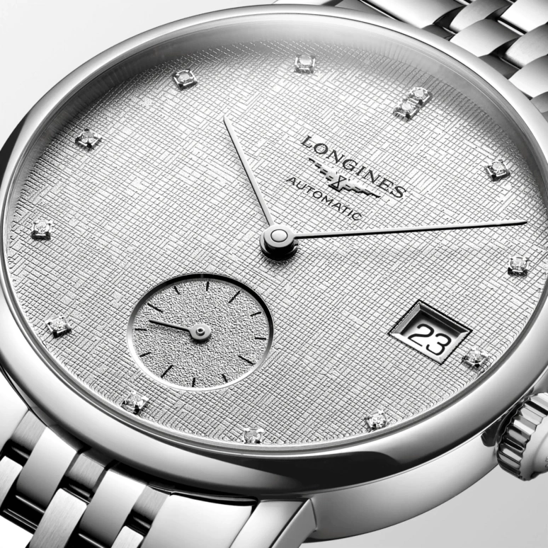 Longines,Elegant 34.50mm,34.50mm,Stainless Steel,Silver,Automatic,72hours,In-house Caliber,L4,L4.312.4.77.6