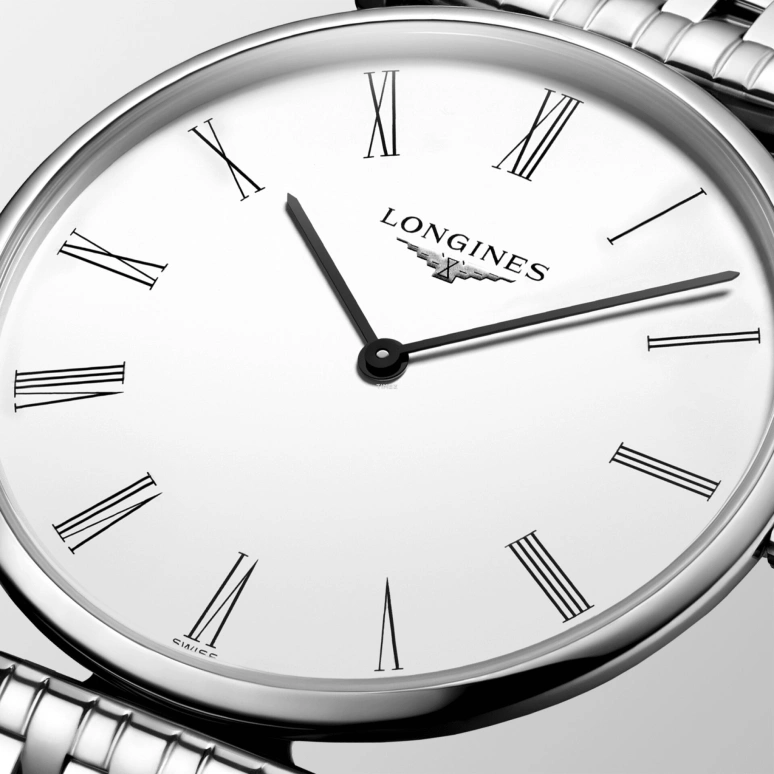 Longines,La Grande Classique 36mm,36mm,Stainless Steel,White,Quartz,In-house Caliber,Sapphire,Crystal Glass,L4,L4.755.4.11.C