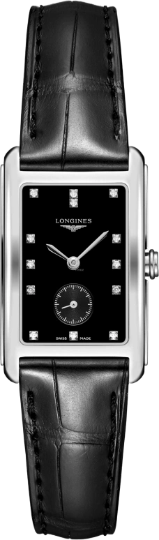 Longines,DolceVita 23mm,23mm,Stainless Steel,Black,Quartz,26280hours,In-house Caliber,L5,L5.512.4.57.0