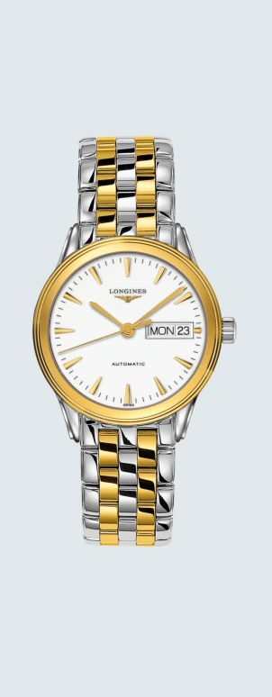 Longines,Flagship 35.60mm,35.60mm,Stainless Steel,White,Automatic,Date,Day,L4,L4.799.3.22.7