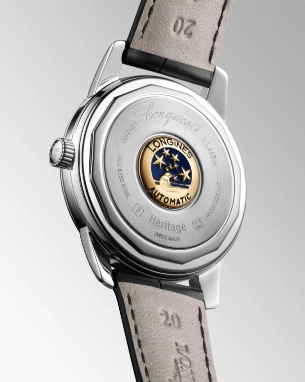 Longines,Heritage Classic 40mm,40mm,Stainless Steel,Silver,Automatic,Chronograph,Date,Power Reserve Indicator,L1,L1.645.4.75.4
