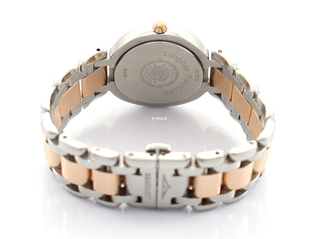 Longines,PrimaLuna 30mm,30mm,Pink Gold,Stainless Steel,White,Quartz,Day,26280hours,L8,L8.112.5.88.6