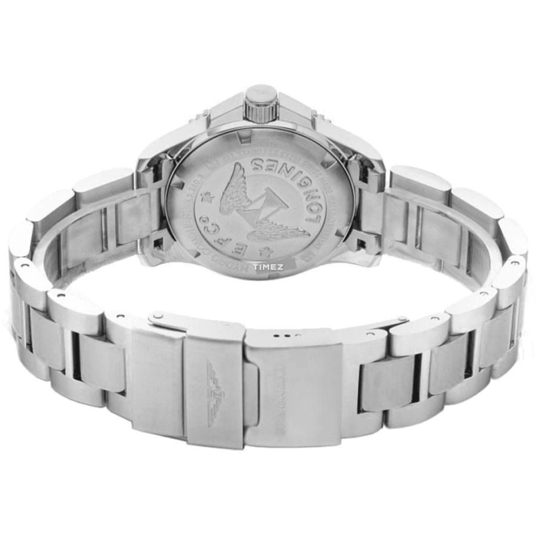Longines,HydroConquest 34mm,34mm,Stainless Steel,Black,Quartz,Day,26280hours,L3,L3.340.4.56.6