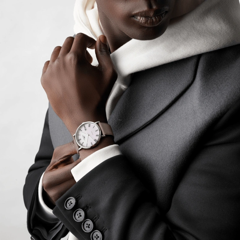 Longines,Elegant 41mm,41mm,Stainless Steel,White,Automatic,Date,64hours,L4,L4.911.4.11.0