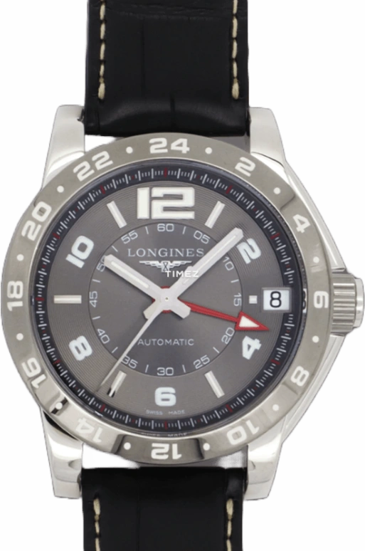 Longines,Admiral 42mm,42mm,Stainless Steel,Gold,Automatic,Day,Dule Time,L3,L3.669.4.06.2