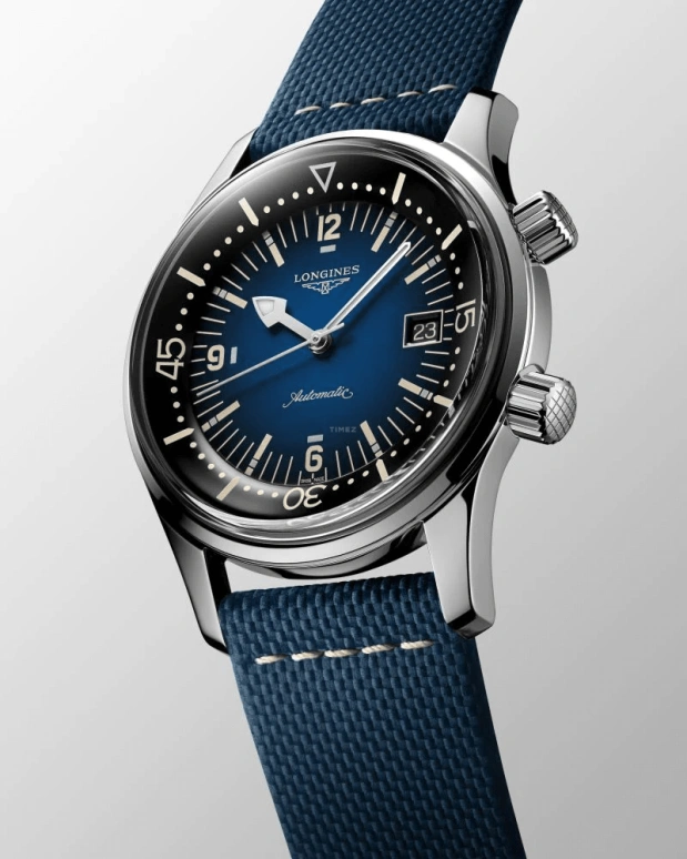Longines,Heritage Classic 42mm,42mm,Stainless Steel,Blue,Automatic,Date,64hours,L3,L3.774.4.90.2