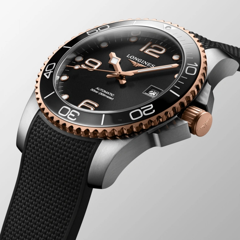 Longines,HydroConquest 41mm,41mm,Ceramic,Stainless Steel,Grey,Automatic,Date,64hours,L3,L3.781.3.58.9