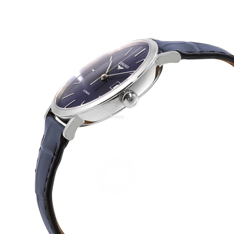Longines,Elegant 37mm,37mm,Stainless Steel,Blue,Automatic,Day,65hours,L4,L4.810.4.92.2