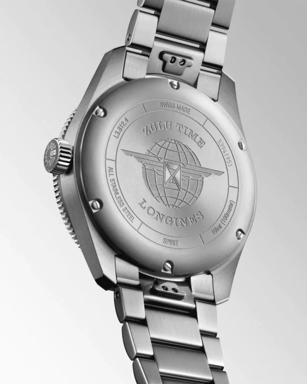 Longines,Spirit 42mm,42mm,Stainless Steel,Blue,Automatic,Date,65hours,L3,L3.812.4.93.6