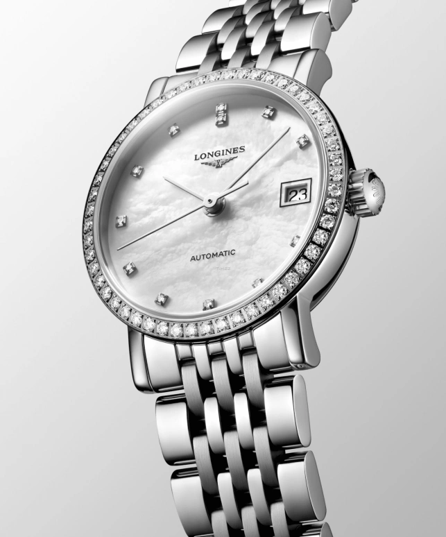 Longines,Elegant 25.50mm,25.50mm,Stainless Steel,White,Automatic,Day,40hours,L4,L4.309.0.80.6