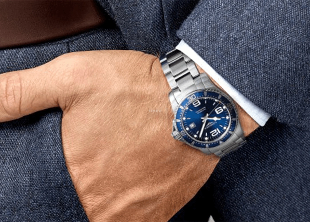 Longines,HydroConquest 41mm,41mm,Stainless Steel,Blue,Automatic,Date,65hours,L3,L3.742.4.96.6