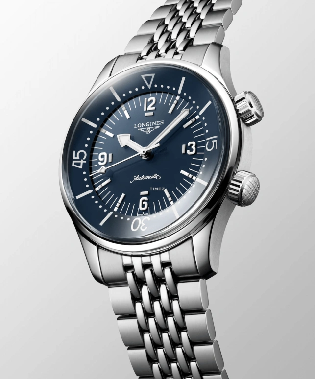 Longines,Legend Diver 39mm,39mm,Stainless Steel,Blue,Automatic,72hours,In-house Caliber,L3,L3.764.4.90.6 