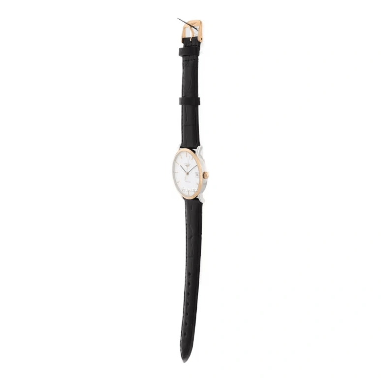 Longines,Elegant 34.50mm,34.50mm,Stainless Steel,Rose Gold,White,Automatic,Day,65hours,L4,L4.809.5.12.0