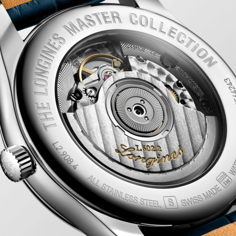 Longines,Master 40mm,40mm,Stainless Steel,Blue,Automatic,Date,Power Reserve Indicator,L2,L2.908.4.92.0