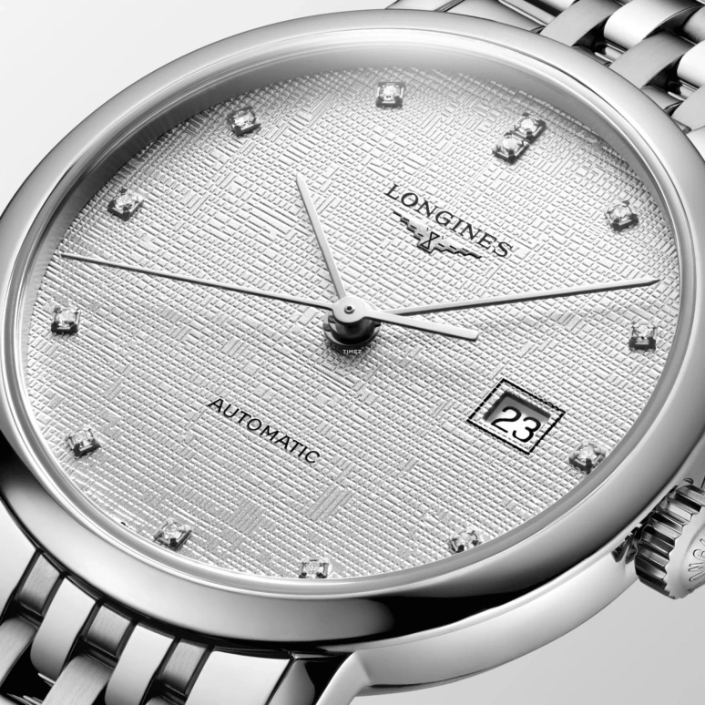 Longines,Elegant 29mm,29mm,Stainless Steel,Silver,Automatic,Day,40hours,L4,L4.310.4.79.6