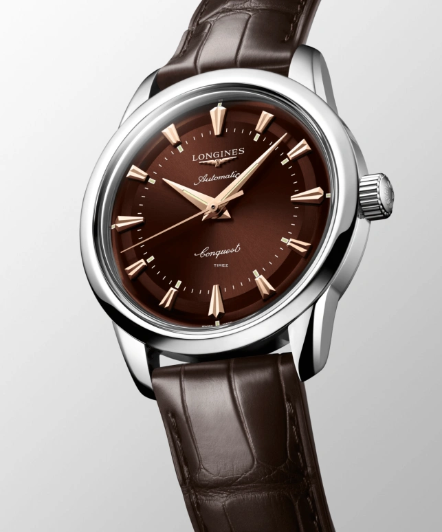 Longines,Conquest Heritage 38mm,38mm,Stainless Steel,Brown,Automatic,Anti-magnetic,72hours,L1,L1.649.4.62.2